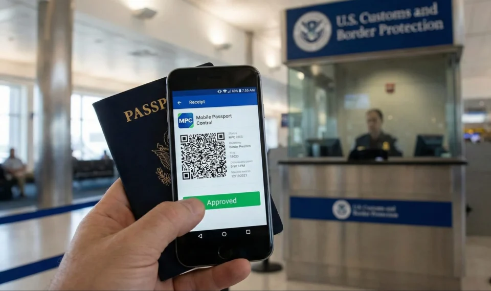 Person Holding Passport